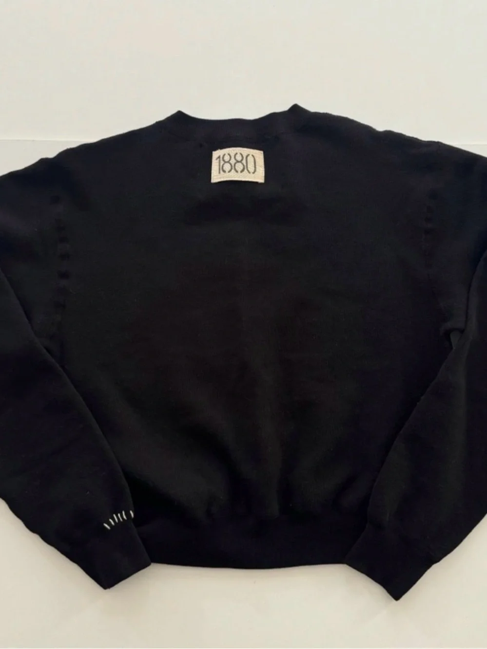 Riley 1880/Vintage Black Patchwork Sweatshirt